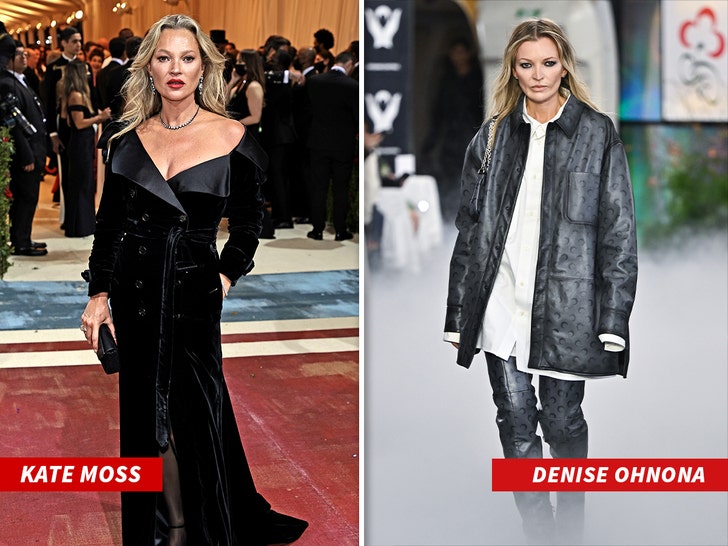 kate moss and doppleganger Denise Ohnona
