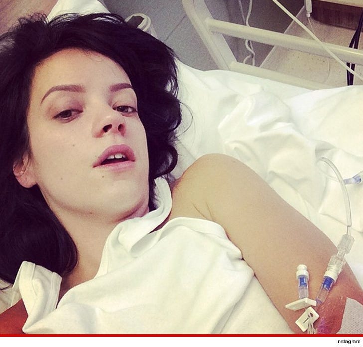 Lily Allen Hospitalized After 'Projectile Vomiting' :: 0508-lily-allen-instagram-3