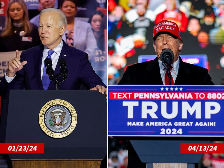 joe biden donald trump campaign rally