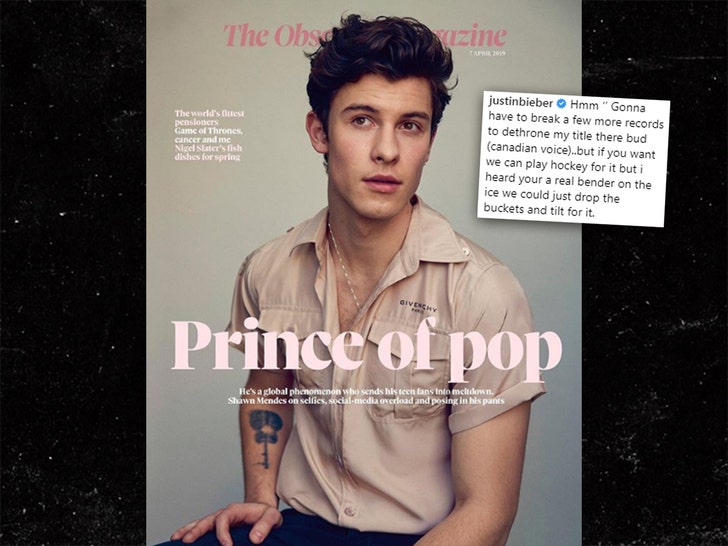 Justin Bieber Says Shawn Mendes Can't Take Prince of Pop :: 0405-bieber-mendes-insta-3