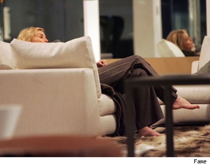 Sharon Stone at Home In a Furniture Store :: 0301_sharon_stone_couch_fam-1