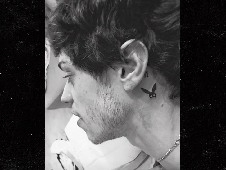 Pete Davidson Gets Ariana Grande Inspired Tattoos :: 0602-pete-davidson-ariana-grande-tattoo-ear-instagram-2