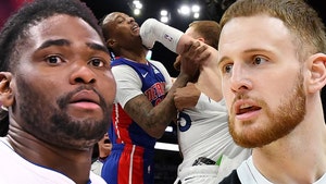 Donte DiVincenzo Isaiah Stewart twolves fight