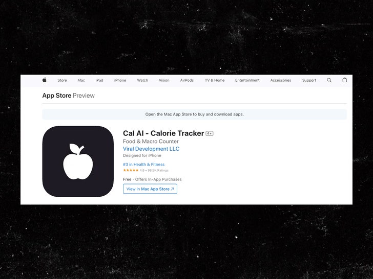 cal ai tracker apple app store 1