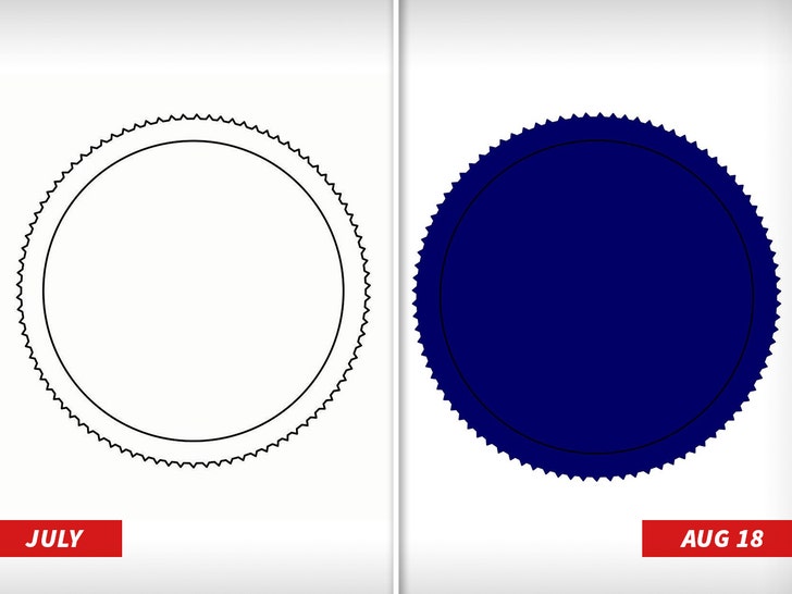 kanye west blue and white logos handout