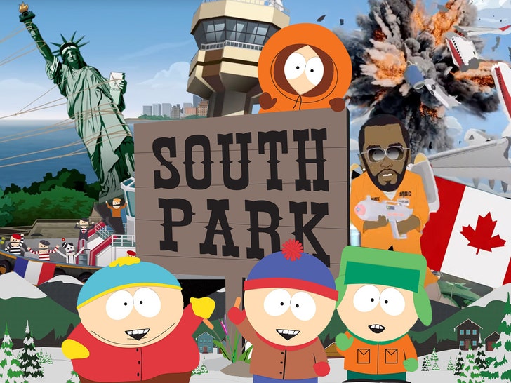 south park trailer statue of liberty plane crash diddy