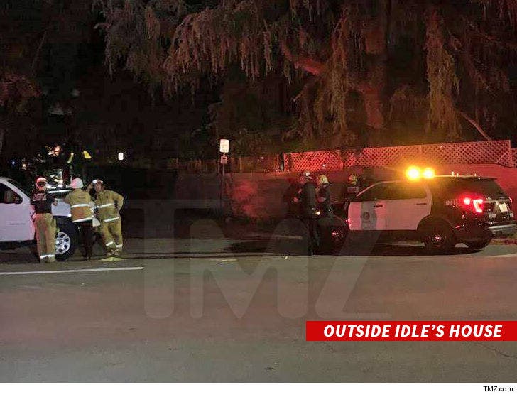 Anthrax Scare at Hollywood Hills Home Owned by Monty Python's :: 0408-outside-idles-house-tmz-wm-2