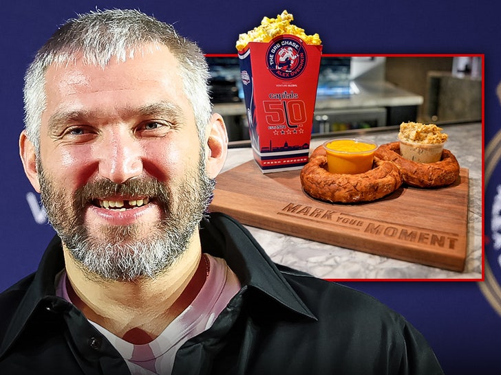 alex ovechkin happy popcorn pretzel getty Aramark Sports + Entertainment composite main