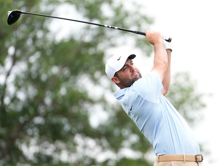 Scottie Scheffler On The Course