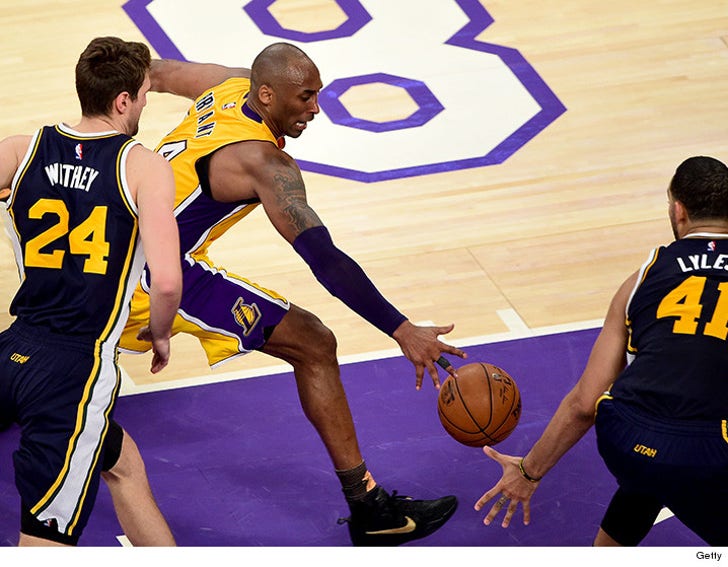 Kobe Bryant -- Hardwood From Final Game Hits Auction Block :: 42716-kobe-8-getty-3