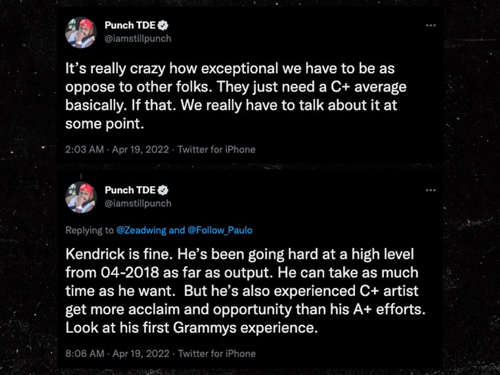 Punch TDE kendrick lamar tweet